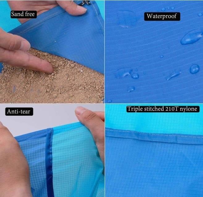 Extra Large Beach Mat Picnic Blanket Sand Free Waterproof