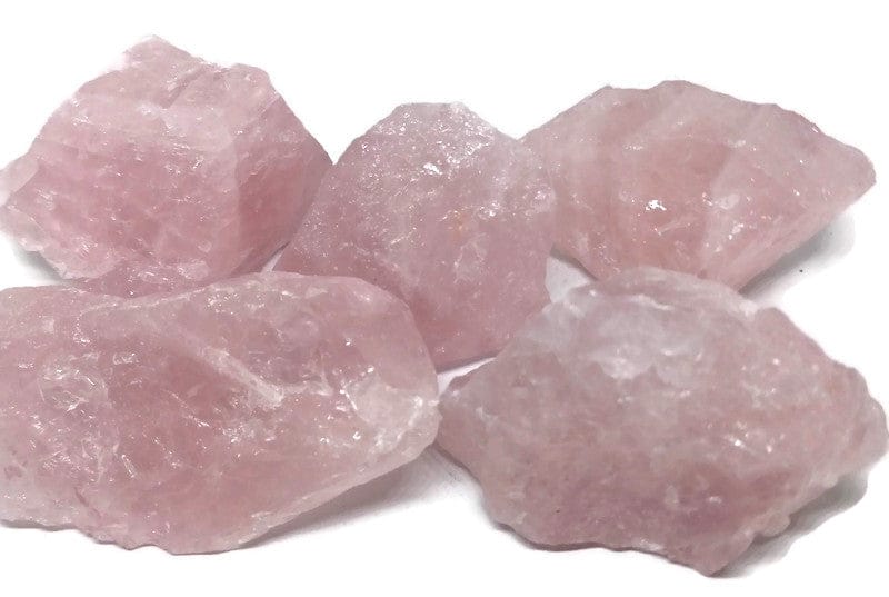 JIC Gem 1 lb Bulk Rose Quartz Crystals from Brazil Raw Natural Rough Pink Crystals Stones for Yogaspameditationdiy Decorative